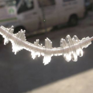 獨特的聲波圖項鏈