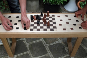 趣味國際象棋長凳