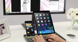 Logitech多設(shè)備共用藍(lán)牙鍵盤(pán)