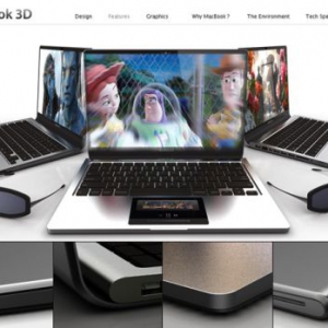 蘋果3D筆記本電腦