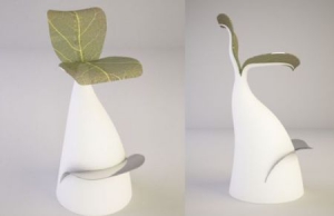 植物吧臺(tái)椅